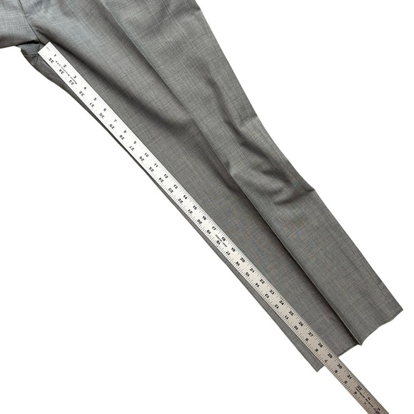 JOS A BANK Reserve Grey Marzotto Wool Dress Pants Mens 35 X 29 (35R) Flat Front - Picture 8 of 12